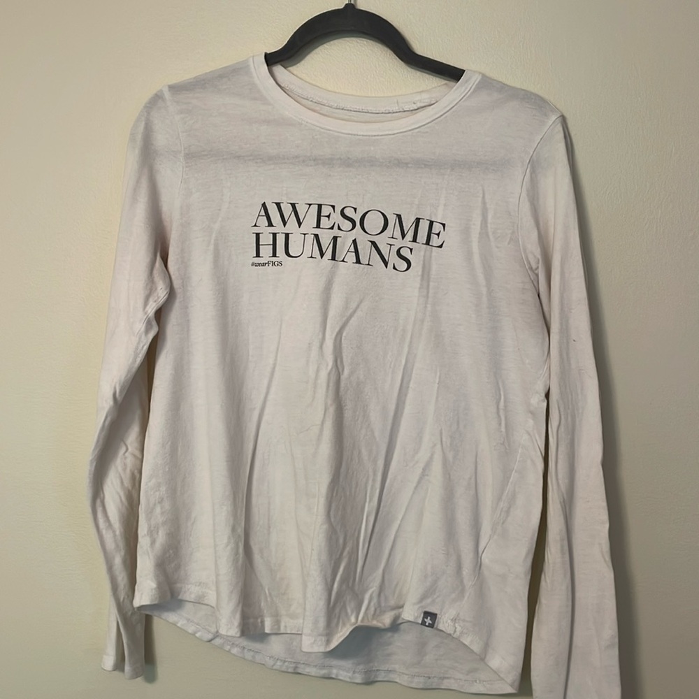 Figs Awesome Humans Long sleeve shirt